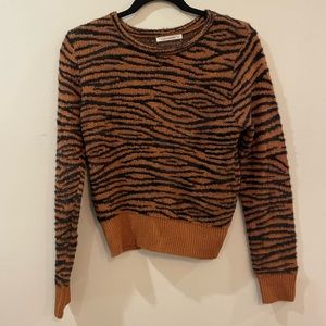 Tiger print Sweater, Q2 Collection, Size Small